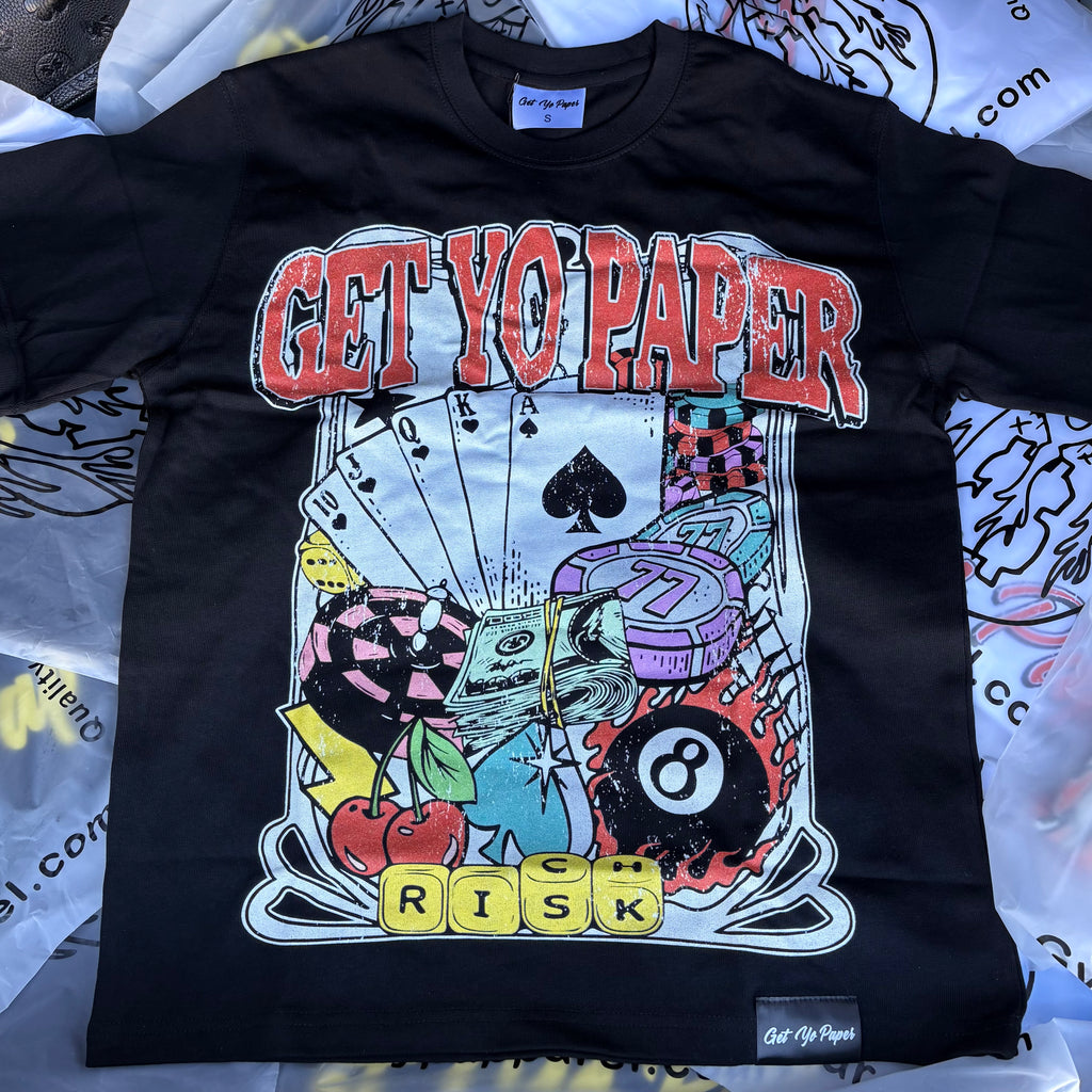 Get yo paper “Take risks“ tee